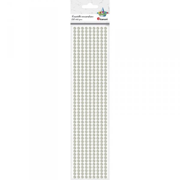 Perełki samoprzylepne 9x26cm X105 perłowe 363610 TITANUM