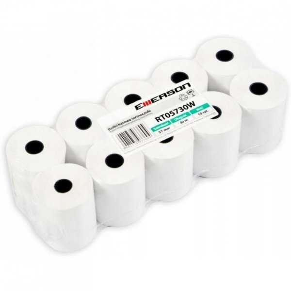 Rolki termiczne 57mmx100m (6szt) EMERSON rt057100wkkbpaf BPA FREE bez bisfenolu