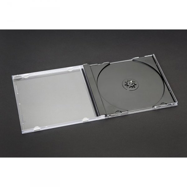 Pudełko na płytę CD jewel 10,4mm czarna taca (10szt) NATUNA (56928)