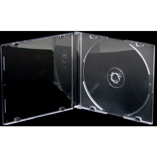 Pudełko na płytę CD slim 5,2mm przezroczysta taca NATUNA (56621)