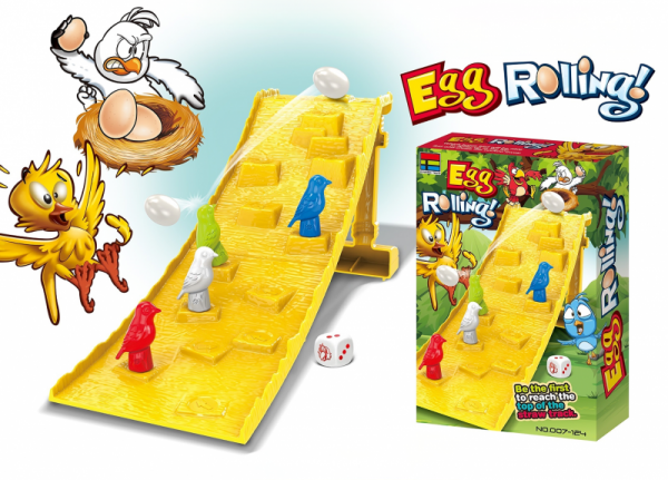 Zręcznościowa gra SPADAJĄCE JAJKO Wyścigi ptaszków Egg Rolling
