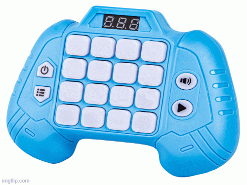 Zabawka Na Pamięć KONTROLER ŻÓŁTY Gamepad Edukacyjna gra dla dzieci Pad Konsola Memory 16 klawiszy