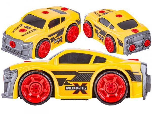 Sportowy Samochód do rozkręcania i skręcania 2w1 TUNING + Wkrętarka