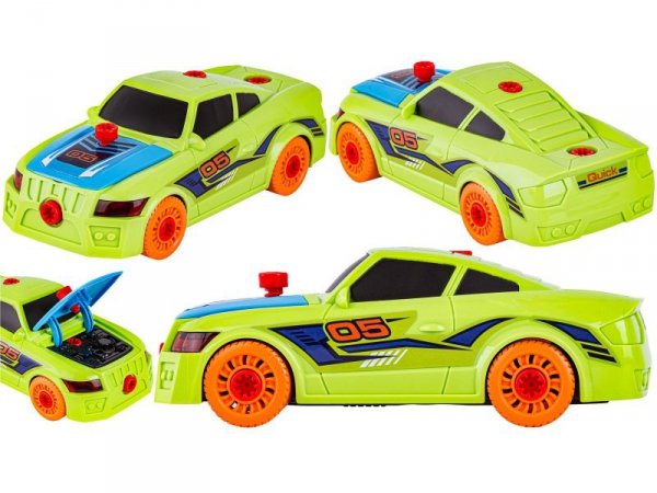 Sportowy Samochód Auto do rozkręcania i skręcania 2w1 TUNING + Wkrętarka