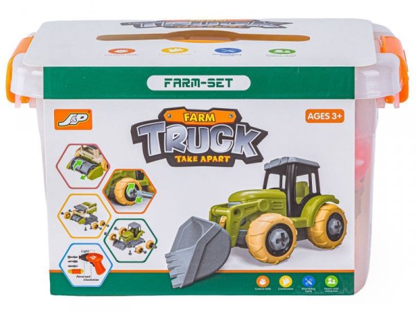 Farma Traktor Kombajn Do Skręcania Gospodarstwo Rolne Zestaw Majsterkowicza Rolnika Zwierzęta Wkrętarka