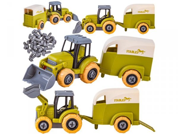 Farma Traktor Kombajn Do Skręcania Gospodarstwo Rolne Zestaw Majsterkowicza Rolnika Zwierzęta Wkrętarka