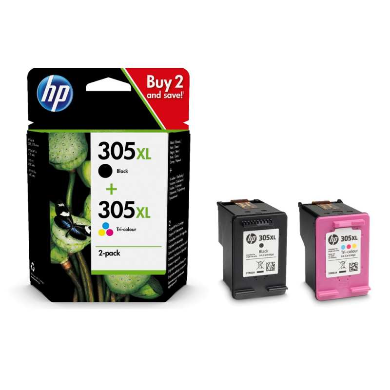 HP 305 3YM60AE oryginalny tusz kolorowy do drukarek HP DeskJet 2320 2710 2720 2721 2723 Plus 4120 4122 4130. Pojemność 2 ml. Wydajność do 100 stron.