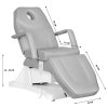 Sillon fotel kosmetyczny elektryczny Soft 1 siln. szary