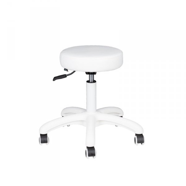 Taboret kosmetyczny AM-303-2 biały