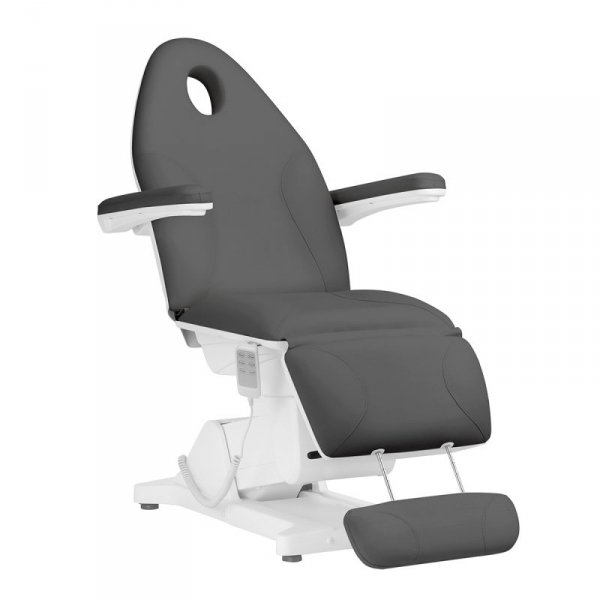 Fotel kosmetyczny elektryczny Sillon Basic 3 siln. szary 2 gat.