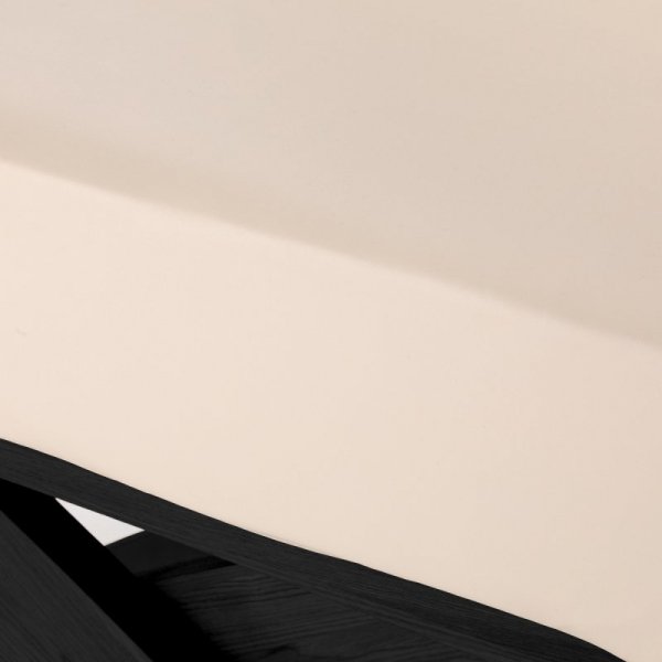 Leżanka SPA Sillon Siesta kremowa z czarną podstawą