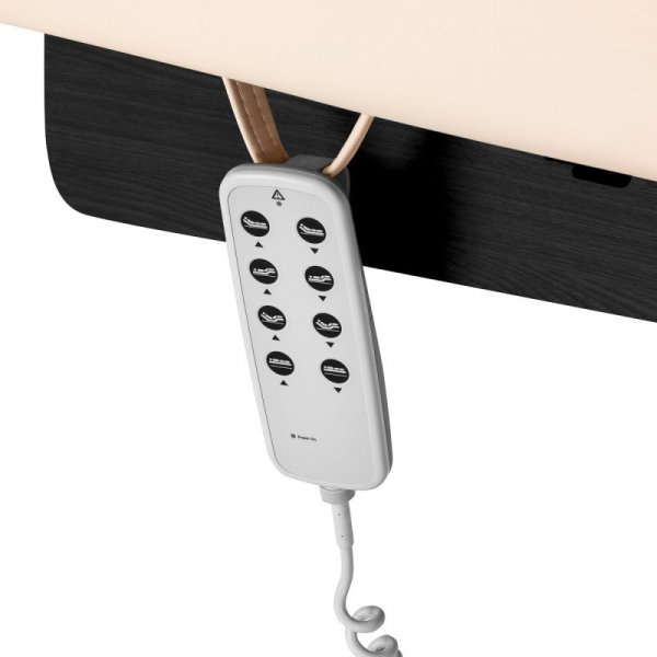 Leżanka SPA Sillon Siesta kremowa z czarną podstawą