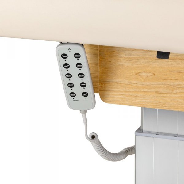 Leżanka SPA Sillon Comfort kremowa z jasnobrązową podstawą