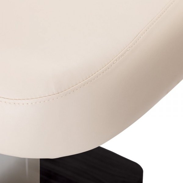 Leżanka SPA Sillon Comfort kremowa z czarną podstawą