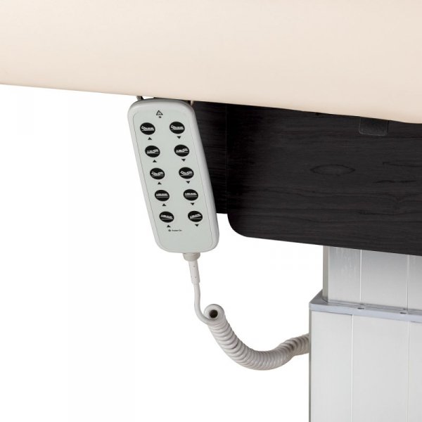 Leżanka SPA Sillon Comfort kremowa z czarną podstawą