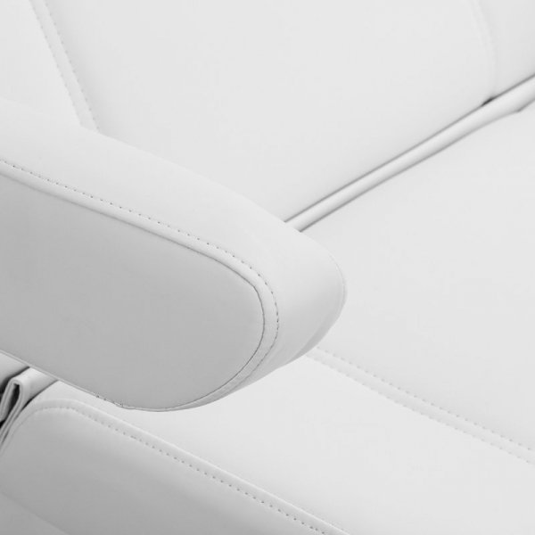 Fotel kosmetyczny elektr. Azzurro Lux 4m biały z kołyską