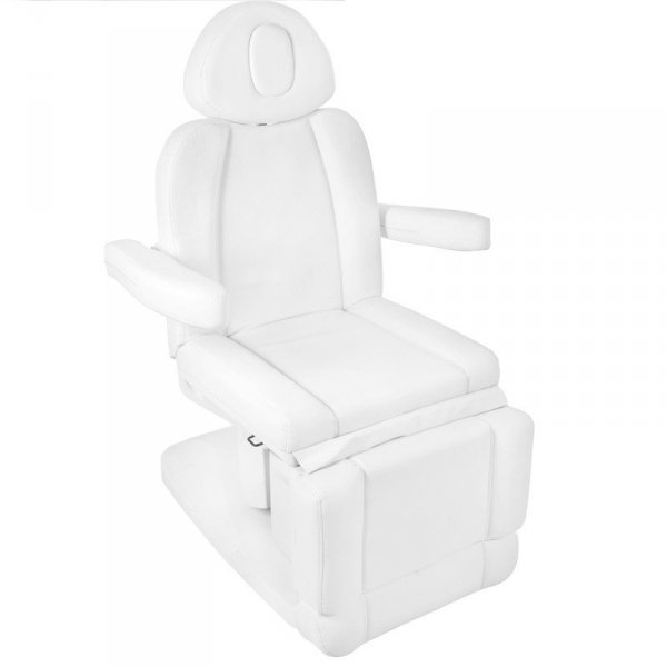 Fotel kosmetyczny elektr. Azzurro 708A 4sil. - biały