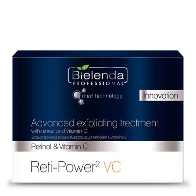 Bielenda - Reti-Power 2 VC - set 5 zabiegów - ampułka ze stabilną witaminą C + maska złuszczająca z reti