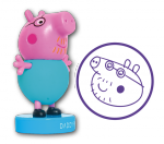 Świnka Peppa Stempelkowo 2 Wesoła rodzinka (pieczątka tata Świnka)