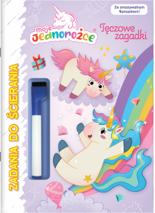 Moje Jednorożce Zadania do ścierania 2 Tęczowe zagadki