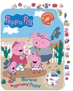 Świnka Peppa Kolorowanki naklejanki 2 Barwne wyprawy Peppy