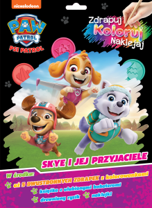 Psi Patrol Zdrapuj, koloruj, naklejaj 2 Skye i jej przyjaciele
