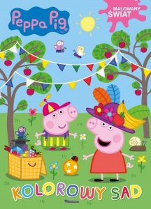 Świnka Peppa Malowany świat 3 Kolorowy sad (z farbkami)