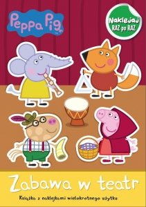 Świnka Peppa Naklejaj raz po raz Zabawa w teatr