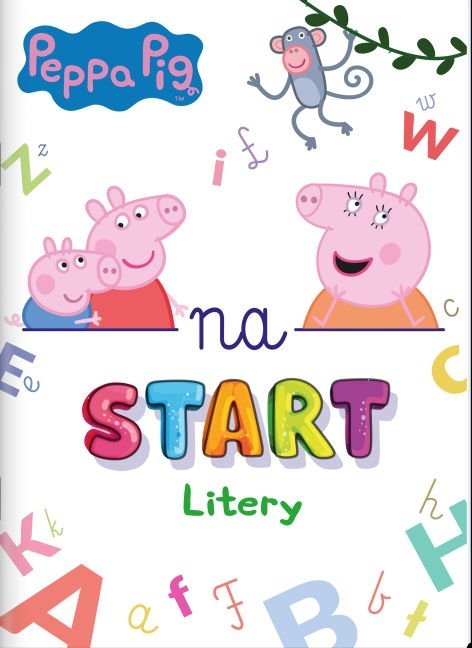Świnka Peppa Pig Na start Litery