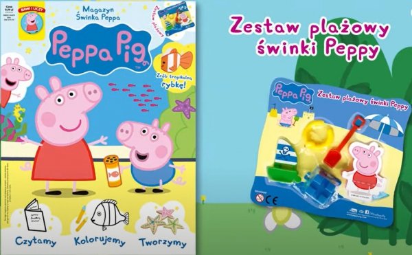 Świnka Peppa magazyn 7/2019 + kolorowe kółka