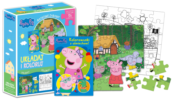Peppa Układaj i koloruj!