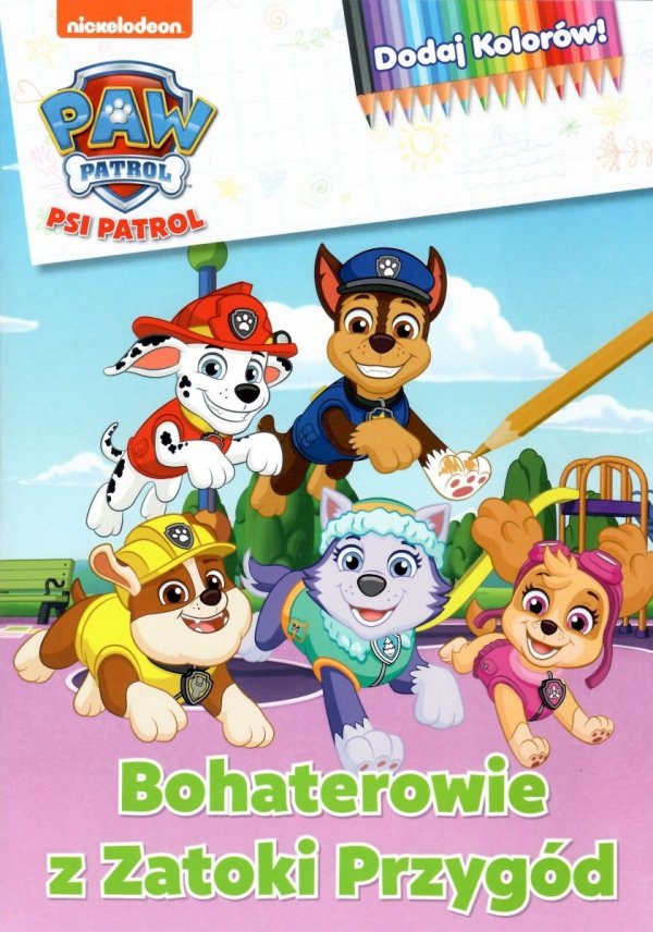 Psi Patrol Dodaj Kolorów! 6 Bohaterowie z Zatoki Przygód