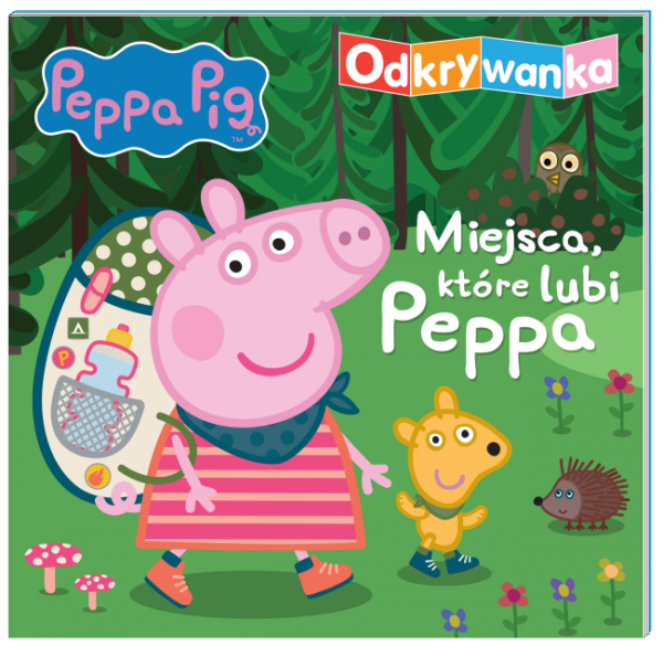 Świnka Peppa Odkrywanka Miejsca, które lubi Peppa