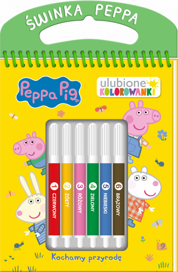 Świnka Peppa Ulubione kolorowanki 2 Kochamy przyrodę