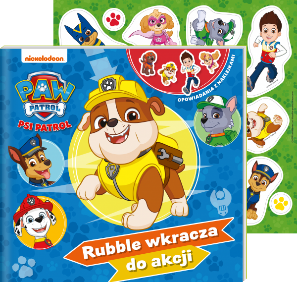Psi Patrol Opowiadania z naklejkami 10 Rubble wkracza do akcji