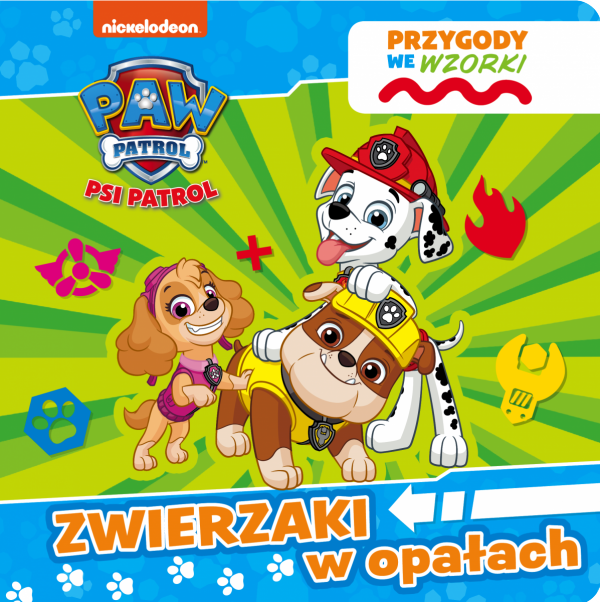 Psi Patrol Przygody we wzorki 1 Zwierzaki w opałach Książka sensoryczna
