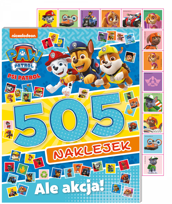 Psi Patrol 505 naklejek 4 Ale akcja!