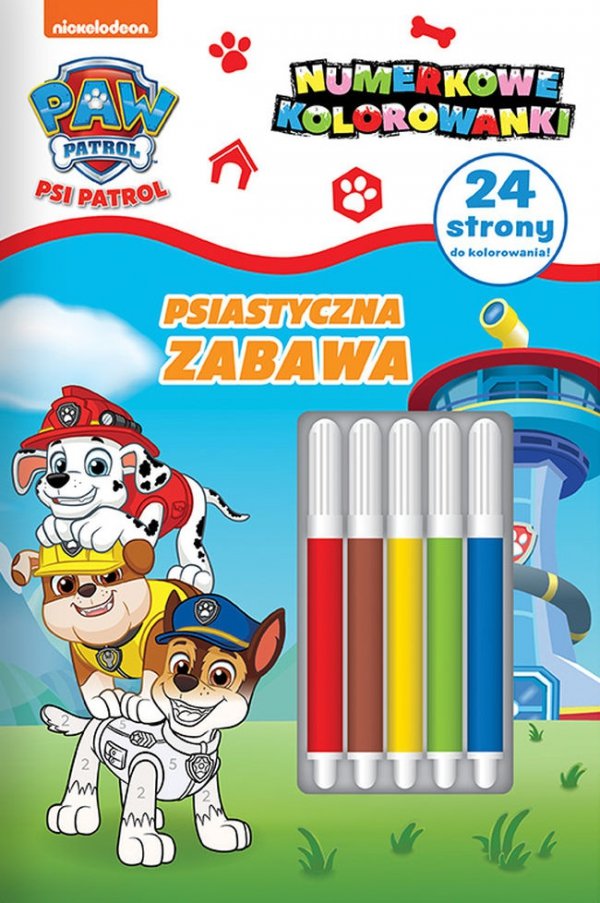 Psi Patrol Numerkowe kolorowanki 7 Psiastyczna zabawa