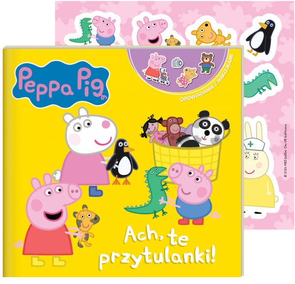 Świnka Peppa Opowiadania z naklejkami 11 Ach, te przytulanki! 