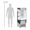 Witryna chłodnicza - 180 l - 2 półki - 2 - 12°C - LED - stal nierdzewna / szkło hartowane Royal Catering 10013103 RCCC-180-O