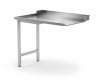 Stół wyładowczy do zmywarek na dwóch nogach - lewy 1400 x 700 x 850 mm POLGAST 239147-L 239147-L