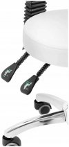 Krzesło kosmetyczne 48-55cm PHYSA 10040644 BULLE WHITE