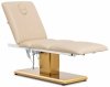  Fotel kosmetyczny elektryczny - 3 silniki - 300 W - 190 x 65 x 60 - 76 cm - 200 kg - beżowy / złoty Physa 10040878 PHYSA VITERBO BEIGE