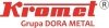 Kuchnia gazowa na podstawie otwartej 2-palnikowa  400x700x850 mm KROMET 000.KG-2M 000.KG-2M