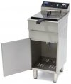 Frytownica Elektryczna 1 x 16L z Kranem i Szafka MAXIMA 09365155 8719632126560