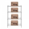 Regał metalowy - druciany - 350 x 900 x 1370 mm - chromowany ROYAL CATERING 10011228 RCMR-1370P19