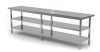 Stół centralny z dwiema półkami 2600 x 700 x 850 mm POLGAST 112267/2-6 112267/2-6