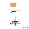 Krzesło robocze - 120 kg - drewno, chromowane elementy - podnóżek - wysokość 550 - 800 mm FROMM STRACK 10260341 STAR_CHAIR_13