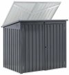 Osłona na kosze na śmieci metalowa- 2 kosze (240 l) - zamykana Uniprodo 10250609 UNI_SHED_02