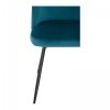 Krzesło tapicerowane - turkusowe - welurowe - 2 szt. Fromm & Starck 10260159 STAR_CON_101